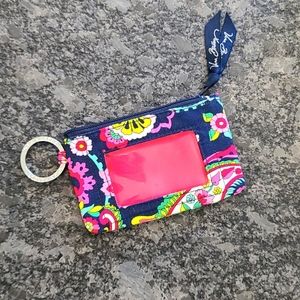 Vera Bradley ID Holder With Key Ring